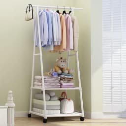 Hat Rack Triangle Hat Rack With Wheels Mobile Multi-Layer Storage Rack Hanging Clothes Rack Drying Rack Simple And Modern