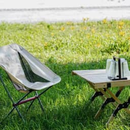 Portable Folding Camping Chair Full-Aluminum Frame Compact with Carry Bag Outdoor Hiking Fishing Backpacking