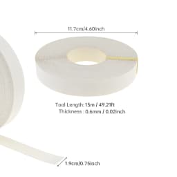 15m Hot Melt Adhesive Melamine Edge Banding for Plywood Table / Cabinet with Two Colors Optional, Pre-glued Veneer Edging
