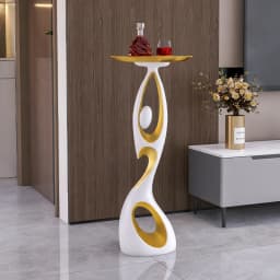 Modern Minimalist Corner Table Creative Living Room Sofa Side Table Small Home Coffee Table Artistic Floor Storage Rack