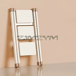 2-3 Step Folding Ladder Chair Carbon Steel High-Strength Kitchen Step Stool Multifunction Storage Shelf Flower Pot Stand