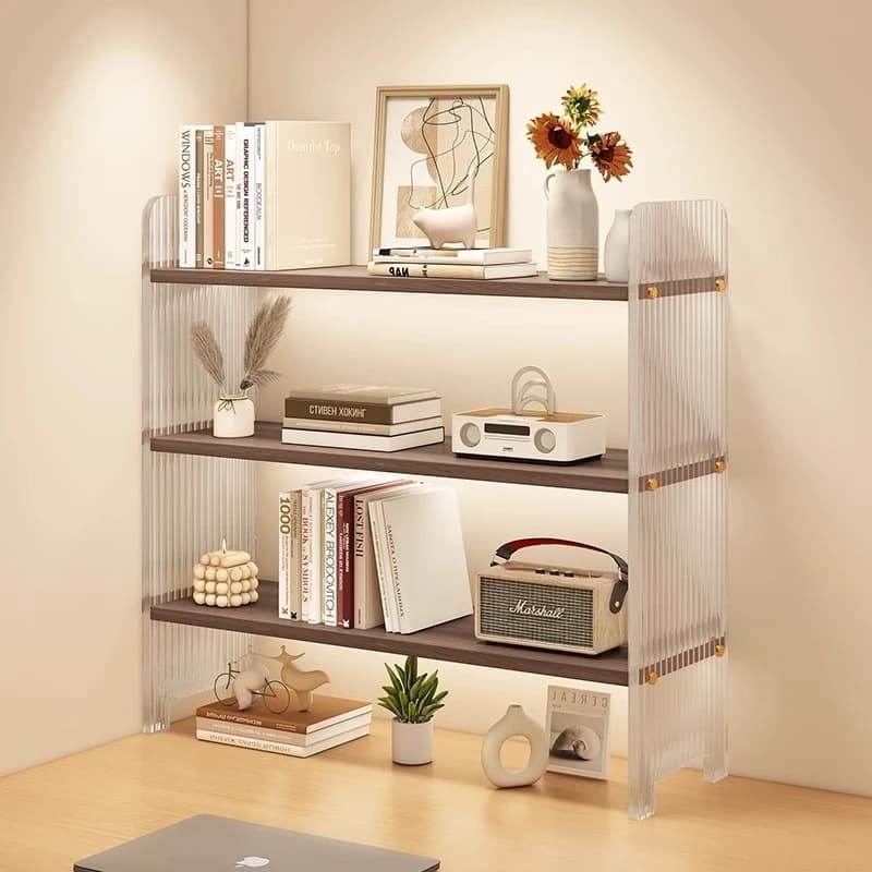 Acrylic desktop storage rack, office countertop sorting rack, multi-layer small bookshelf on the desk, dressing table storage ra