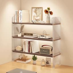 Acrylic desktop storage rack, office countertop sorting rack, multi-layer small bookshelf on the desk, dressing table storage ra