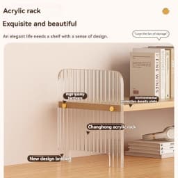 Acrylic desktop storage rack, office countertop sorting rack, multi-layer small bookshelf on the desk, dressing table storage ra