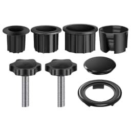 Sun Umbrella Base Bracket Accessories Plastic Pipe Sleeve Fixing Screws Star Shape Thread Clamping Handle Bolt M8 For Umbrella