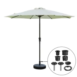 Sun Umbrella Base Bracket Accessories Plastic Pipe Sleeve Fixing Screws Star Shape Thread Clamping Handle Bolt M8 For Umbrella