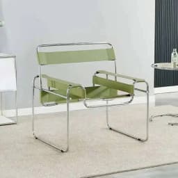 Simple Nordic Vassili Leisure Chair Single Chair Medieval Photo Industrial Style Network Red Bauhaus Saddle Leather Furniture