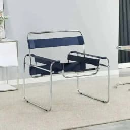 Simple Nordic Vassili Leisure Chair Single Chair Medieval Photo Industrial Style Network Red Bauhaus Saddle Leather Furniture
