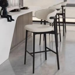 Bar Chair High Stool Household Living Room Bar Chair Pub Restaurant Fabric Chair High Backrest Soft Chair Barstool Counter Stool