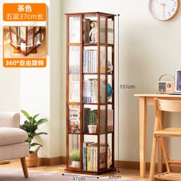 Rotational Bookshelf Organizers Home Storage Shelves Furniture Living Room Shelf Bookcases Librero Organizador Estanteria