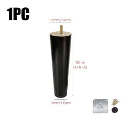 8/10/12/15/20cm Solid Wood Conical Furniture Legs Screw Sofa Legs Bed Cabinet Table Chair Replacement Feet