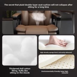 Boss Chair, Home Comfortable, Sedentary Living Room Computer Chair Business Office Chair Study, Backrest Reclining Sofa Bedroom