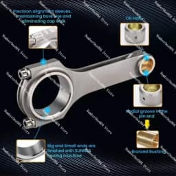 1JZ Forged Connecting Rod 1JZ-GTE~ 1JZ-GE H-type Connecting Rod Can Support 1200 Horsepower (One Piece)