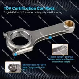 1JZ Forged Connecting Rod 1JZ-GTE~ 1JZ-GE H-type Connecting Rod Can Support 1200 Horsepower (One Piece)