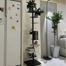 9- Layers Creative Bookcases Iron Rotating Invisible Spiral Bookshelf Living Room Display Shelf Household Corner Room Furniture