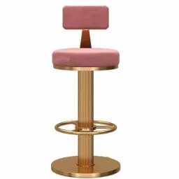 Style Nordic Metal Bar Stool Modern Telescopic High Quality Round Party Chairs White Luxury Soft Taburetes De Bar Furniture