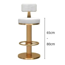 Style Nordic Metal Bar Stool Modern Telescopic High Quality Round Party Chairs White Luxury Soft Taburetes De Bar Furniture