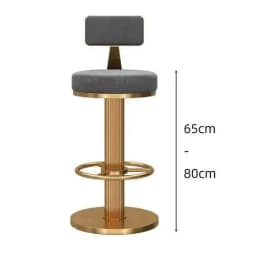 Style Nordic Metal Bar Stool Modern Telescopic High Quality Round Party Chairs White Luxury Soft Taburetes De Bar Furniture