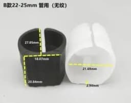 16Pcs Durable U Shaped Chair Leg Pad Plastic Non-slip Tube Caps Anti-front Tilt Damper Stool Pipe Clamp Glides Floor Protector