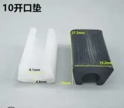 16Pcs Durable U Shaped Chair Leg Pad Plastic Non-slip Tube Caps Anti-front Tilt Damper Stool Pipe Clamp Glides Floor Protector