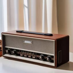 Retro Nostalgic Desktop Stereo Radio FM Medium Wave Shortwave Bluetooth Speaker Card Stereo