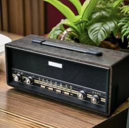 Retro Nostalgic Desktop Stereo Radio FM Medium Wave Shortwave Bluetooth Speaker Card Stereo