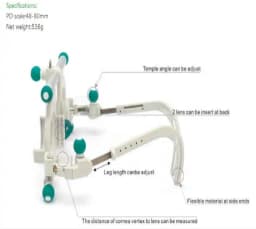 Professional Optometry Oculus Trial Frames Adjustable Ocular Frames Titanium Optical Trial Frame Set