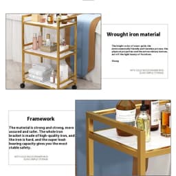 Luxury Salon Trolley Professional Barber Chariot Spa Equipment Chairs Organizers Tool Cart Mueble Con Ruedas Salon Furniture