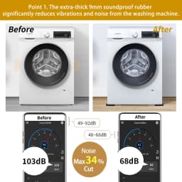 4PCS Anti Vibration Feet Pad Rubber Mat Anti Slip Silent Dampers Stand Universal Washing Machine Refrigerator Furniture Foot Pad