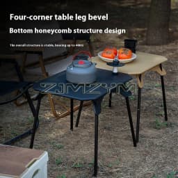 Ultralight Dual Purpose Table Outdoor Camping Portable Table Folding ABS Desktop and Aluminum Stand
