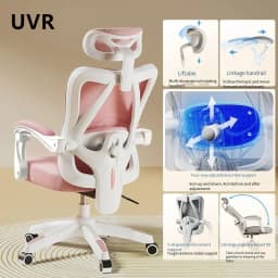 UVR Gaming Computer Chair Mesh Breathable Staff Chair Ergonomic Design Armrest Chair Sitting Comfor THome Office Chair Furniture