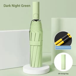 24 Bone Folding Umbrella Fully Automatic SPF 50 UV Double Bone Protection Rain Resistance Strong Wind Resitance Umbrella