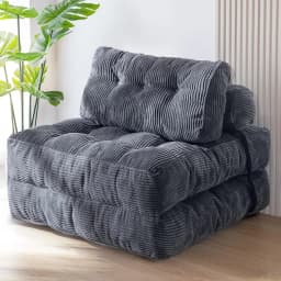 Folding Sofa Bed, Convertible Sleeper Chair with Pillow Foldable Matress, Portable Fold Out Chair Bed Comfy Floor Sofa Lounge