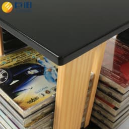 Nordic Modern 360° Rotating CD Rack Space-Saving Solid Wood Disc Stand Storage Organizer for CD Collection