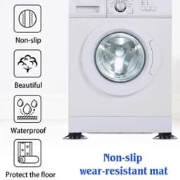 4PCS Anti Vibration Feet Pads Rubber Legs Slipstop Silent Skid Raiser Mat For Washing Machine Support Dampers Stand Non-Slip Pad