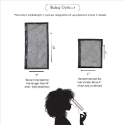 ABWP-8PCS Length N Lock Hair Stretcher, Curling Ring, Curling Net Stretcher Mesh Wrap To Prevent Shrinkage (7In+13In)