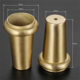 1Pc Gold Brass Copper Cabinet Leg Cover Chair Feet Protector Sofa Leg Tube Metal Cup Furniture Leg Tip Cap Furniture Fittings