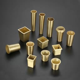 1Pc Gold Brass Copper Cabinet Leg Cover Chair Feet Protector Sofa Leg Tube Metal Cup Furniture Leg Tip Cap Furniture Fittings