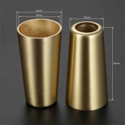 1Pc Gold Brass Copper Cabinet Leg Cover Chair Feet Protector Sofa Leg Tube Metal Cup Furniture Leg Tip Cap Furniture Fittings