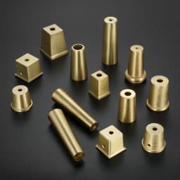 1Pc Gold Brass Copper Cabinet Leg Cover Chair Feet Protector Sofa Leg Tube Metal Cup Furniture Leg Tip Cap Furniture Fittings