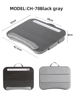 Mumucc Multifunctional Lapdesk With Adjustable Height For Laptops, Tablets,Mobiles,With Cushion And 30CM Slot,Office Nap Pillows