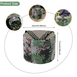 1Pc Gardening Stool Footstool Wearable Work seat Heavy Duty Garden Seat Stool Portable for Children Adults Home Yard Backpacking