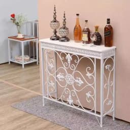 American Wrought Iron Console Table Living Room Furniture Console Tables Retro Creative Home Corridor Decoration Hallway Table
