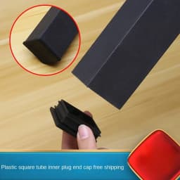 4pcs Plastic pipe inner plug Dust cover square Steel tube Blanking End Cap Bung For ladder Furniture chair table Leg Protector