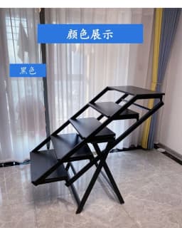 Multi-Functional Folding Dining Table for Small Apartments Rotatable Movable Flower Stand Deformed Design Space-Saving Rack