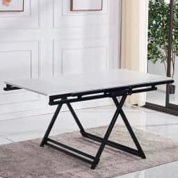 Multi-Functional Folding Dining Table for Small Apartments Rotatable Movable Flower Stand Deformed Design Space-Saving Rack