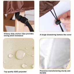 Outdoor L Shape Corner Sofa Cover Waterproof Rattan Corner Furniture Cover V Shape Sofa Table Chair Protective Dust Covers