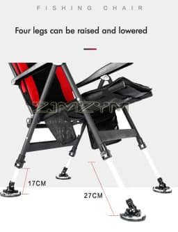 Fishing Chair Multi-Adjustable Folding Fishing Chair,Reclining European Fishing Chairs