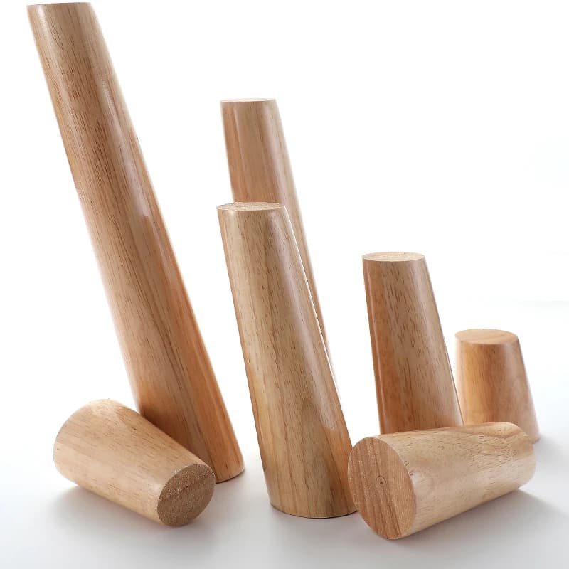 4Pcs Solid Wood Sofa Feet Inclined Bed Cabinet Table Furniture Wooden Chair Replacement Sloping