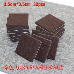 18-160pcs 5mm Thicker Self Adhesive Chair Table Legs Felt Pads Floor Surface Anti Skid Scratch Protector Mute Non-slip Feet Mat